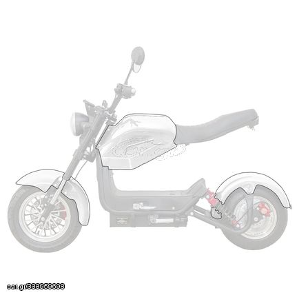 ΣΕΤ ΠΛΑΣΤΙΚΩΝ ΚΑΛΥΜΑΤΩΝ 3 ΤΜΧ ΓΙΑ ΗΛΕΚΤΡΙΚΟ SCOOTER-BIKE TX-01 ΑΣΠΡΟ