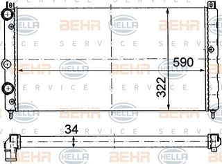 ΨΥΓΕΙΟ 1.6i 8V-1,9D (59x32) για SKODA FELICIA 94-98