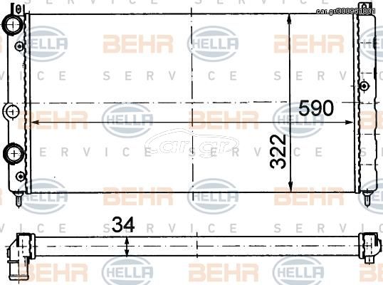 ΨΥΓΕΙΟ 1.6i 8V-1,9D (59x32) για SKODA FELICIA 94-98