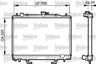 ΨΥΓΕΙΟ 3,2 TD+/-A/C (52,5x70,5x24)M/A για MITSUBISHI PAJERO 01-07