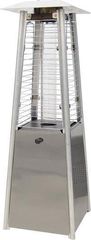 Θερμάστρα υγραερίου MINI επαγγελματική 3000W EUROLAMP 147-29624 πυραμίδα με διακόπτη ασφαλείας χρώμα Ασημί για χώρους έως 10τμ ( 147-29624 )