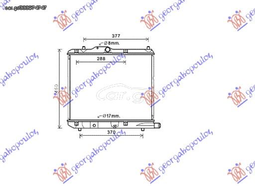 ΨΥΓΕΙΟ 1.3CDTi (37.5x47.5)Z13DTJ/D13A για SUZUKI SPLASH 07-12