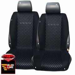 KIA CEED ΠΛΑΤΟΚΑΘΙΣΜΑΤΑ ΤΕΧΝΟΔΕΡΜΑ RUBI ΜΑΥΡΟ ME  ΓΚΡΙ  ΚΕΝΤΗΜΑ CEED ΣΕΤ 2ΤΜΧ