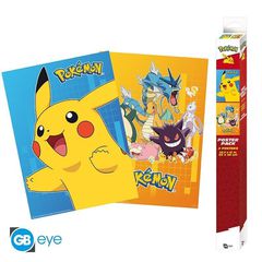 POKEMON - Set 2 Posters - Colourful Characters (52x38) / Fan Shop and Merchandise