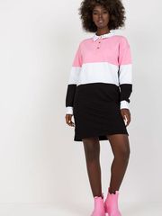 Καθημερινό Φόρεμα 169461 Rue Paris Μαύρο RV-SK-8072.20P Black Pink