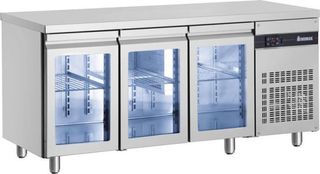 ΠΡΟΣΦΟΡΑ!!! PNRP929/GL Ψυγείο Πάγκος με 1 Κρυστάλλινη Πόρτα & 1 Σετ Συρτάρια 1/2 & 1 Κρυστάλλινη Πόρτα Συντήρησης 179x70x88cm