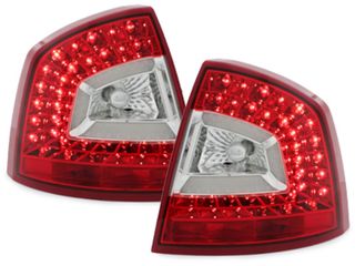 ΦΑΝΑΡΙΑ ΠΙΣΩ ΓΙΑ SKODA OCTAVIA 5 1Z LIM. 2004-2011 LiTEC LED RED/CLEAR - 2 ΤΕΜ