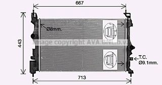 ΨΥΓΕΙΟ ΝΕΡΟΥ ΚΑΙΝΟΥΡΙΟ OPEL ADAM 2014-2019, CORSA E 2014- (620X373X16) AVA OL2700 BEHR-HELLA 8MK 376 908-714 MAHLE CR2244000S NISSENS 630786 NRF 59272 1300361 1300379 13440199 13486483