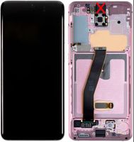 Samsung (GH82-31432C) OLED Touchscreen (excl cam) - Pink, Galaxy S20; SM-G981