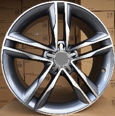 AUDI Style 555 7×16 5×112 ET35 Gun Metal Face Machined