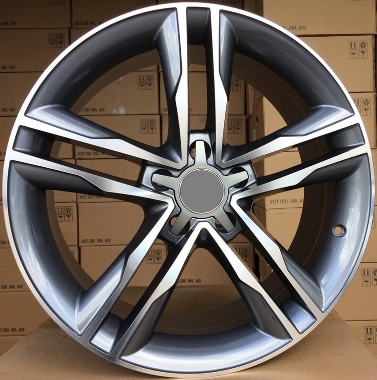 AUDI Style 555 7.5×17 5×112 ET39 Gunmetal Face Machined