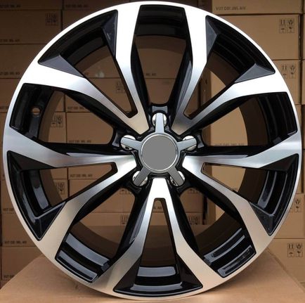 AUDI Style 5401 7.5×17 5×112 ET39 Black Face Machined