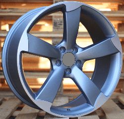 AUDI Style 661 7,5×17 5×100 ET35 Matt Gun Metal Face Machined