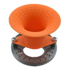 Χωνί βεντούρι μακρύ διπλό Golf 34.5mm για μαμά σώμα Yamaha Crypton x 135 MHT πορτοκαλί