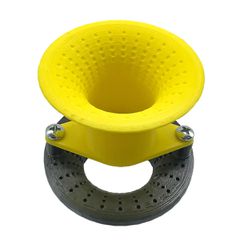 Χωνί βεντούρι μακρύ διπλό Golf 34.5mm για μαμά σώμα, Yamaha Crypton X 135 MHT κίτρινο