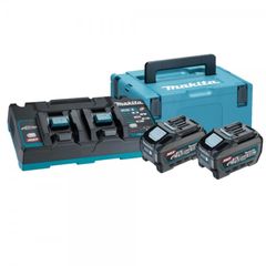 Makita 191U13-9 -Σετ Μπαταρίας με 2 μπαταρίες Li-ion XGT® 40V/5.0Ah (BL4050F), φορτιστή (DC40RB) & βαλίτσα MakPac