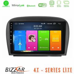 Bizzar 4T Series Mercedes SL Class 2005-2011 4Core Android12 2+32GB Navigation Multimedia Tablet 9"