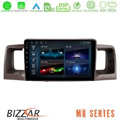Bizzar M8 Series Toyota Corolla 2002-2006 8Core Android13 4+32GB Navigation Multimedia Tablet 9"