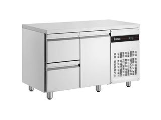 ΠΡΟΣΦΟΡΑ!!! INOMAK PNRP92/LF (134x70x88cm) (270 Lit) Inox Ψυγείο Πάγκος με 1 Σετ Συρτάρια 1/2 & 1 Πόρτα & Αριστερό Μηχάνημα- PINE / R290 - ( 0 / +10°C) Συντήρησης