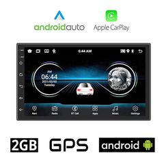 Οθόνη αυτοκίνητου Android με 2GB ram και GPS (7'' ιντσών WI-FI 2-DIN Playstore MP3 MP5 Video USB Ραδιόφωνο Android Auto Apple Carplay Bluetooth Mirrorlink Universal 4x60W 2DIN Youtube Spotify)