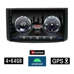 KIROSIWA 4+64GB CHEVROLET AVEO (2006-2010) Android οθόνη αυτοκίνητου 4GB με GPS WI-FI (ηχοσύστημα αφής 9" ιντσών OEM Youtube Playstore MP3 USB Radio Bluetooth Mirrorlink DSP 4x60W Apple Carplay Androi
