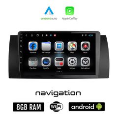 BMW E39 (1997 - 2005) Android οθόνη αυτοκίνητου 8GB + 128GB με GPS WI-FI (ηχοσύστημα αφής 9" ιντσών OEM Android Auto Apple Carplay Σειρά 5 Youtube Playstore MP3 USB Radio Bluetooth Mirrorlink Ε39 εργο