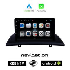 BMW X3 E83 (2003 - 2010) Android οθόνη αυτοκίνητου 8GB + 128GB με GPS WI-FI (ηχοσύστημα αφής 9" ιντσών OEM Android Auto Apple Carplay Youtube Playstore MP3 USB Radio Bluetooth Mirrorlink Χ3 Ε83 εργοστ