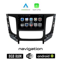 FIAT FULLBACK μετά το 2016 CLIMA Android οθόνη αυτοκίνητου 8GB + 128GB με GPS WI-FI (ηχοσύστημα αφής 9" ιντσών OEM Android Auto Apple Carplay Youtube Playstore MP3 USB Radio Bluetooth Mirrorlink εργοσ