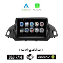 FORD KUGA (μετά το 2013) Android οθόνη αυτοκίνητου 8GB + 128GB με GPS WI-FI (ηχοσύστημα αφής 9" ιντσών OEM Android Auto Apple Carplay Youtube Playstore MP3 USB Radio Bluetooth Mirrorlink εργοστασιακή,