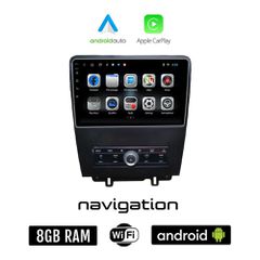 FORD MUSTANG (2010 - 2015) Android οθόνη αυτοκίνητου 8GB + 128GB με GPS WI-FI (ηχοσύστημα αφής 9" ιντσών OEM Android Auto Apple Carplay Youtube Playstore MP3 USB Radio Bluetooth Mirrorlink εργοστασιακ