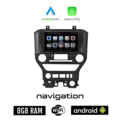 FORD MUSTANG (2015 - 2020) Android οθόνη αυτοκίνητου 8GB + 128GB με GPS WI-FI (ηχοσύστημα αφής 9" ιντσών OEM Android Auto Apple Carplay Youtube Playstore MP3 USB Radio Bluetooth Mirrorlink εργοστασιακ