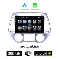 HYUNDAI i20 (2008 - 2013) *με αυτόματο κλιματισμό Android οθόνη αυτοκίνητου 8GB + 128GB με GPS WI-FI (ηχοσύστημα αφής 9" ιντσών OEM Android Auto Apple Carplay Youtube MP3 USB Bluetooth εργοστασιακή, 4