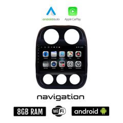 JEEP PATRIOT (2006 - 2016) Android οθόνη αυτοκίνητου 8GB + 128GB με GPS WI-FI (ηχοσύστημα αφής 10" ιντσών OEM Android Auto Apple Carplay Youtube Playstore MP3 USB Radio Bluetooth Mirrorlink εργοστασια