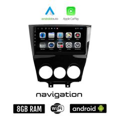 MAZDA RX-8 (μετά το 2008) Android οθόνη αυτοκίνητου 8GB + 128GB με GPS WI-FI (ηχοσύστημα αφής 9" ιντσών OEM Android Auto Apple Carplay Youtube Playstore MP3 USB Radio Bluetooth Mirrorlink εργοστασιακή