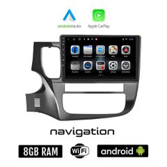 MITSUBISHI OUTLANDER (μετά το 2013) Android οθόνη αυτοκίνητου 8GB + 128GB με GPS WI-FI (ηχοσύστημα αφής 10" ιντσών OEM Android Auto Apple Carplay Youtube Playstore MP3 USB Radio Bluetooth Mirrorlink ε