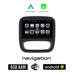 OPEL VIVARO (2014 - 2020) Android οθόνη αυτοκίνητου 8GB + 128GB με GPS WI-FI (ηχοσύστημα αφής 9" ιντσών OEM Android Auto Apple Carplay Youtube Playstore MP3 USB Radio Bluetooth Mirrorlink εργοστα