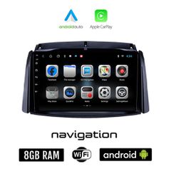 RENAULT KOLEOS (2006-2017) Android οθόνη αυτοκίνητου 8GB + 128GB με GPS WI-FI (ηχοσύστημα αφής 9" ιντσών OEM Android Auto Apple Carplay Youtube Playstore MP3 USB Radio Bluetooth Mirrorlink εργοστασιακ