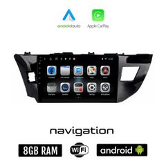 TOYOTA COROLLA (2013 - 2016) Android οθόνη αυτοκίνητου 8GB + 128GB με GPS WI-FI (ηχοσύστημα αφής 10" ιντσών OEM Android Auto Apple Carplay Youtube Playstore MP3 USB Radio Bluetooth Mirrorlink εργοστασ