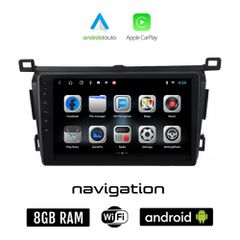 TOYOTA RAV4 (2013 - 2019) Android οθόνη αυτοκίνητου 8GB + 128GB με GPS WI-FI (ηχοσύστημα αφής 9" ιντσών OEM Android Auto Apple Carplay RAV 4 Youtube Playstore MP3 USB Radio Bluetooth Mirrorlink εργοστ