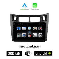 TOYOTA YARIS (2006-2011) Android οθόνη αυτοκίνητου 8GB + 128GB με GPS WI-FI ( TOYOTA ηχοσύστημα αφής 9" ιντσών OEM Android Auto Apple Carplay Youtube Playstore MP3 USB Radio Bluetooth Mirrorlink εργοσ