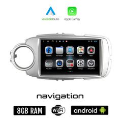 TOYOTA YARIS (2011 - 2020) Android οθόνη αυτοκίνητου 8GB + 128GB με GPS WI-FI (ηχοσύστημα αφής 9" ιντσών OEM Android Auto Apple Carplay Youtube Playstore MP3 USB Radio Bluetooth Mirrorlink εργοστασιακ