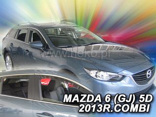 MAZDA 6 GJ 5D COMBI 08/2013+ ΣΕΤ ΑΝΕΜΟΘΡΑΥΣΤΕΣ ΑΥΤΟΚΙΝΗΤΟΥ ΑΠΟ ΕΥΚΑΜΠΤΟ ΦΙΜΕ ΠΛΑΣΤΙΚΟ HEKO - 4 ΤΕΜ.