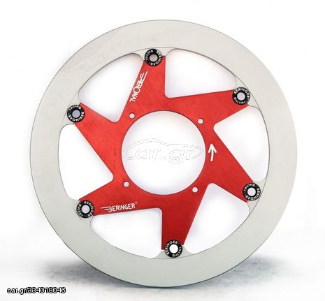 BERINGER Aeronal Stainless Steel Floating Brake Disc - Red TM4LGRI