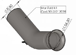 LeoVince Link Pipe HUSQVARNA	401 VITPILEN ABS	2018	- 2019