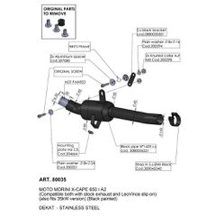 LeoVince Link Pipe MOTO MORINI	X-CAPE 650 ABS	2021	- 2022