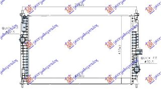 ΨΥΓΕΙΟ ΝΕΡΟΥ 1.2-1.6 ΒΕΝΖΙΝΗ(HYBRID) - 1.5-1.6-2.0 ΠΕΤΡΕΛΑΙΟ ΜΗΧΑΝΙΚΟ/ΑΥΤΟΜΑΤΟ (650x433) για CITROEN C5 AIR CROSS 18-