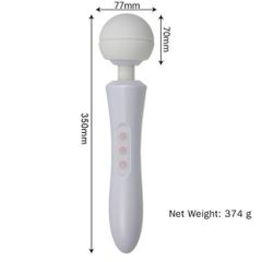 Stιmulator-Massager Ultra Powerful -Big USB White 20 Function-thumb-1