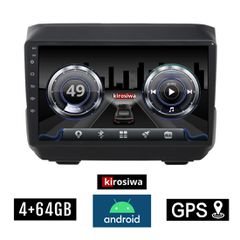 KIROSIWA 4+64GB DODGE (μετά το 2007) Android οθόνη αυτοκίνητου 4GB με GPS WI-FI (ηχοσύστημα αφής 9" ιντσών OEM Youtube Playstore MP3 USB Radio Bluetooth Mirrorlink DSP 4x60W Apple Carplay Android Auto