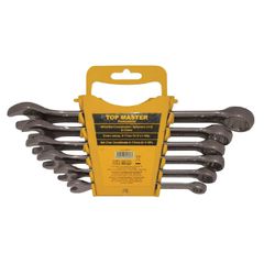 Γερμανοπολύγωνα Σετ 6τεμ Cr-V ΝΙΚΕΛ 8-17ΜΜ 235111 TOP MASTER