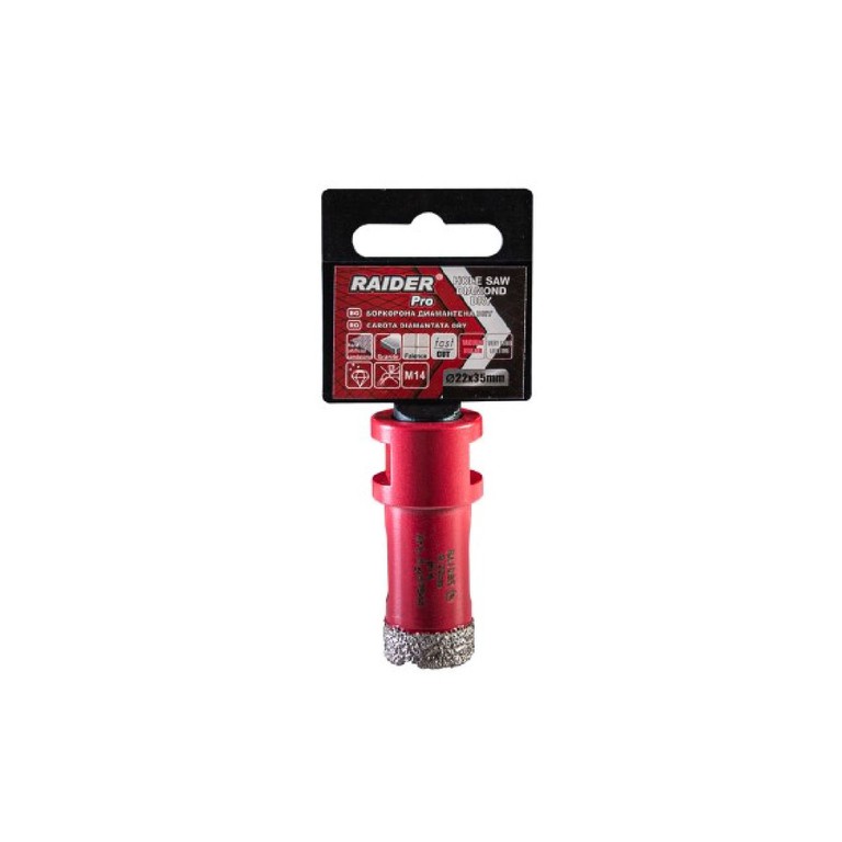 Ποτηροτρύπανο Διαμαντέ M14 Φ22mm 157844 RAIDER